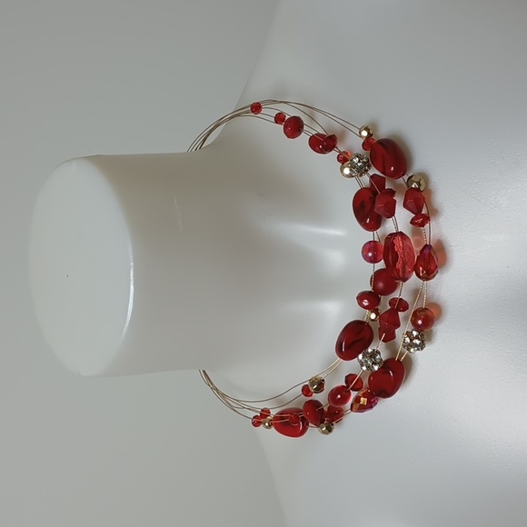 Red Adjustable Necklace - Picture 1 of 3